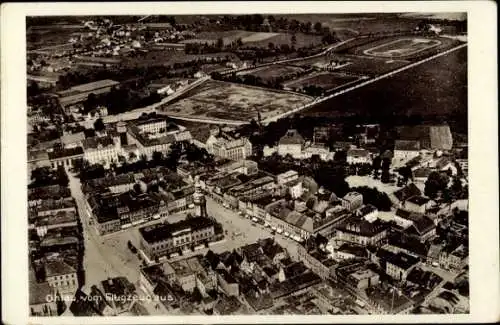 Ak Goslar am Harz, Totalansicht, Fliegeraufnahme