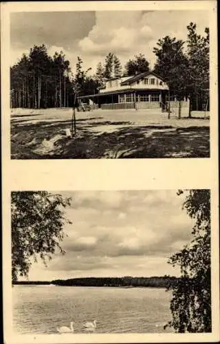 Ak Piaski Klein Rauschen Ostpreußen, Strandbad