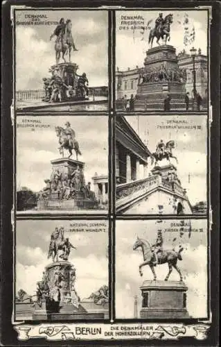 Ak Berlin Mitte, Die Denkmäler der Hohenzollern, Friedrich des Großen, Großer Kurfürst