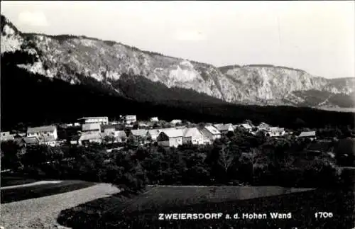 Ak Zweiersdorf an der Hohen Wand, Gesamtansicht