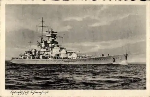 Ak Deutsches Kriegsschiff Scharnhorst