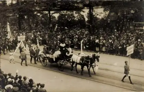 Foto Ak Hannover in Niedersachsen, 9. Deutsches Sängerbundfest 1924, Festzug