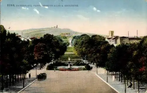 Ak Bonn am Rhein, Kaiserplatz, Poppelsdorfer Allee, Kreuzberg