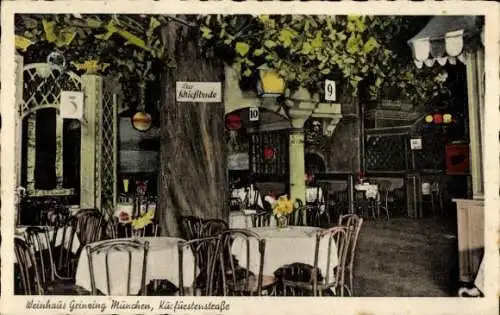 Ak München, Weinhaus Grinzing, Linde