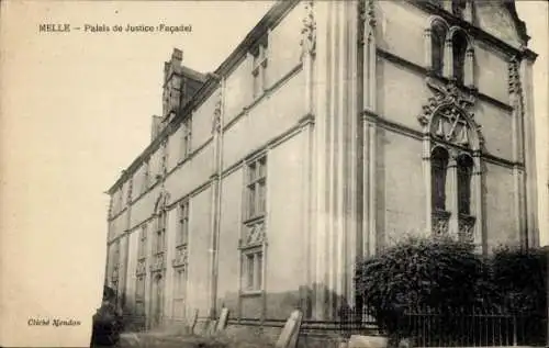 Ak Melle Deux Sevres, Blick auf den Palais de Justice, Fassade