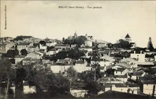 Ak Melle Deux Sèvres, Panorama
