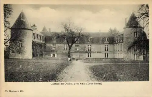 Ak Melle Deux Sèvres, Chateau des Ouches