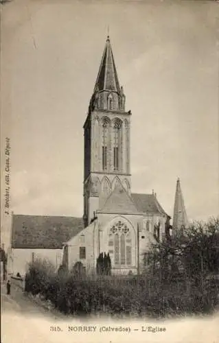 Ak Norrey und Bessin Calvados, Kirche
