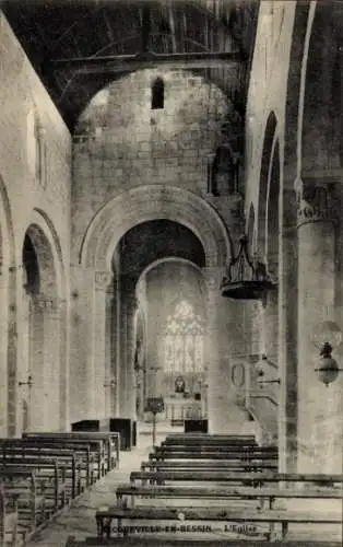 Ak Secqueville und Bessin Calvados, Kirche