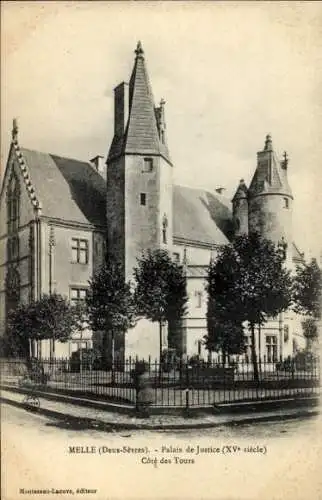 Ak Melle Deux Sèvres, Gerichtsgebäude