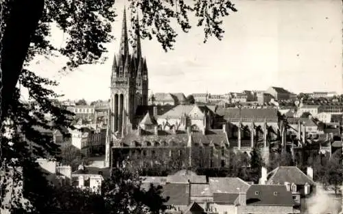 Ak Quimper Finistère, Vue prise du Mont Frugy