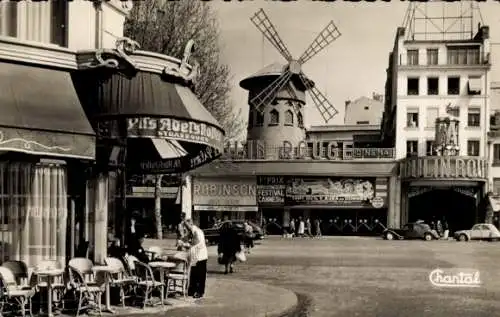 Ak Paris XVIII Montmartre, Moulin Rouge