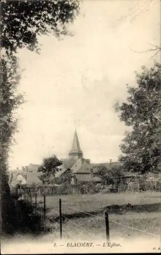Ak Blacourt Oise, Kirche