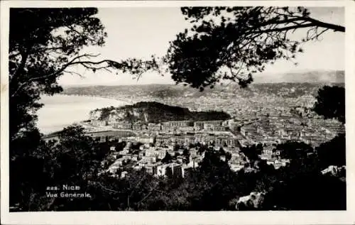 Ak Nice Nizza Alpes Maritimes, Gesamtansicht