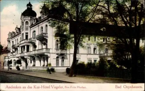 Ak Bad Oeynhausen in Westfalen, Kurhotel Vogeler