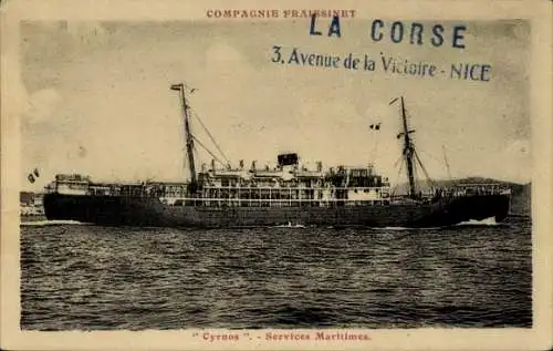 Ak Dampfer Cyrnos, Compagnie de Navigation Fraissinet