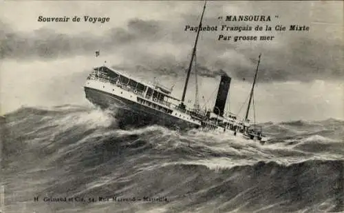 Ak Dampfer Mansoura, Compagnie de Navigation Mixte