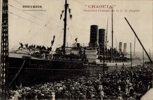 Ak Dampfer Chaouia, Compagnie de Navigation Paquet, CNP