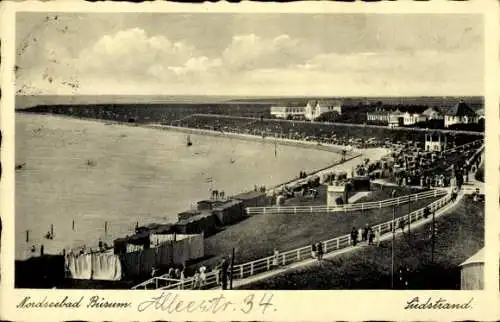 Ak Büsum, Nordseeheilbad, Südstrand und Umgebung