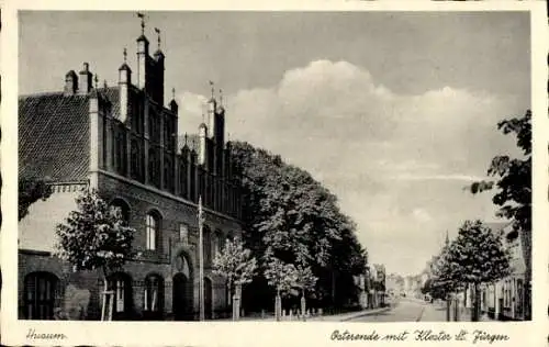 Ak Husum, Osterende, Kloster St. Jürgen