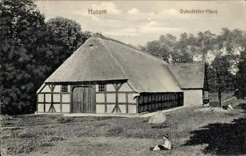 Ak Husum in Nordfriesland, Ostenfelder-Haus