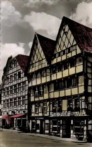 Ak Soest in Westfalen, Fachwerkhäuser am Markt