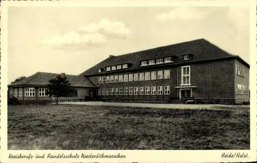 Ak Heide in Holstein, Kreisberufs- und Handelsschule Norderdithmarschen