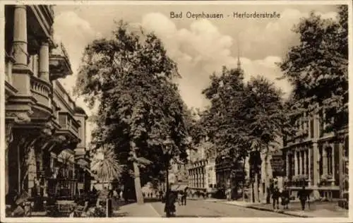 Ak Bad Oeynhausen in Westfalen, Herforderstraße