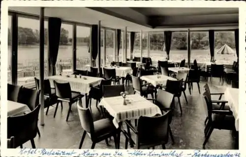 Ak Lindenthal Köln am Rhein, Hotel Restaurant Haus am See, Gastraum