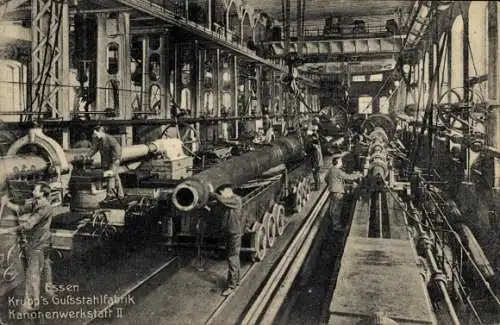 Ak Essen im Ruhrgebiet, Krupp's Gussstahlfabrik, Kanonenwerkstatt II