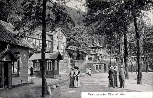 Ak Oker Goslar am Harz, Okertal, Hotel Restaurant Waldhaus