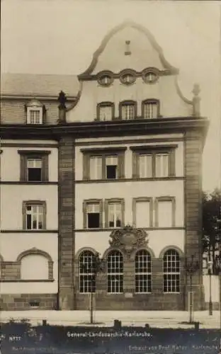 Foto Ak Karlsruhe in Baden, General-Landesarchiv