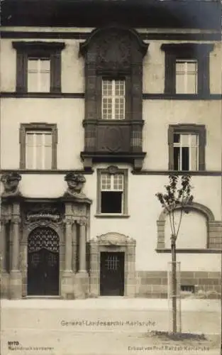 Foto Ak Karlsruhe in Baden, General-Landesarchiv