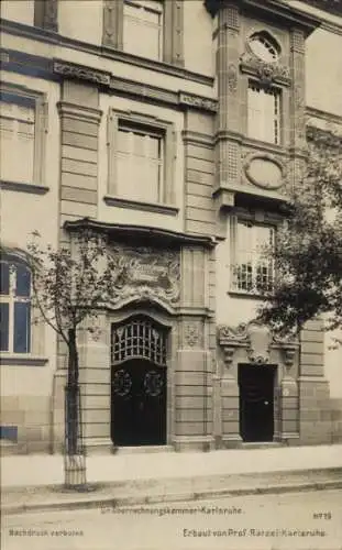 Foto Ak Karlsruhe in Baden, Große Oberrechnungskammer