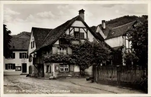 Ak Hausen im Wiesental, Hebels Heimathaus