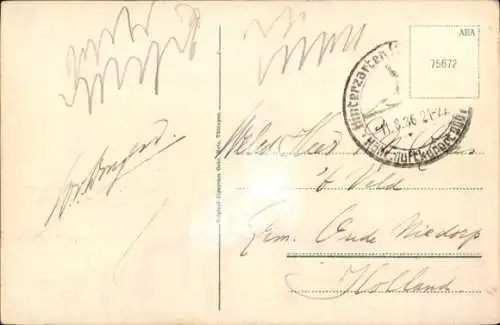 Ak Hinterzarten im Schwarzwald, Blick über den Ort