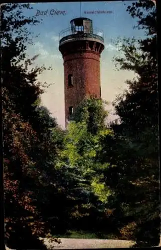 Ak Kleve am Niederrhein, Aussichtsturm