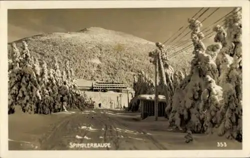 Ak Spindleruv Mlýn Spindlermühle Riesengebirge Reg. Königgrätz, Špindlerova bouda, Spindlerbaude