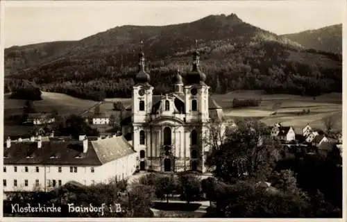 Ak Hejnice Haindorf Region Reichenberg, Klosterkirche, Außenansicht