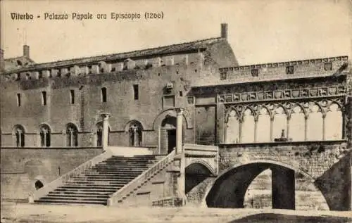 Ak Viterbo Lazio, Palazzo Papale ora Episcopio