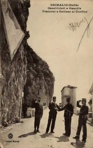 Ak Grimaldi Calabria, Carabinieri e Guardie, Francesi e Italiane al Confine