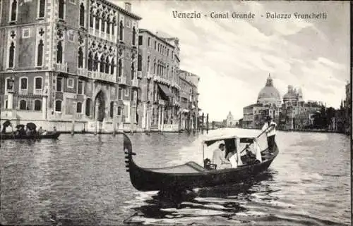 Ak Venezia Venedig Veneto, Canal Grande, Palazzo Franchetti