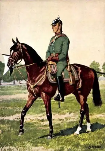 Künstler Ak Merté, Oskar, Jäger-Regiment zu Pferde Nr, 7