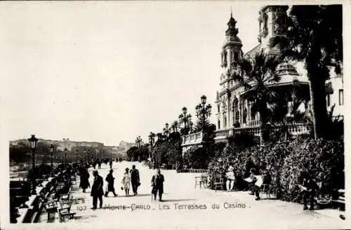 Ak Monte-Carlo Monaco, Die Casino-Terrassen