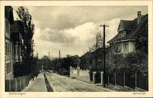 Ak Schöningen am Elm, Gartenstraße