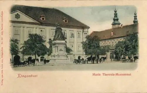 Ak Klagenfurt am Wörthersee Kärnten, Maria Theresia-Monument
