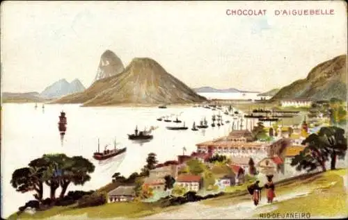 Künstler Ak Rio de Janeiro Brasilien, Totalansicht, Aiguebelle Chocolate