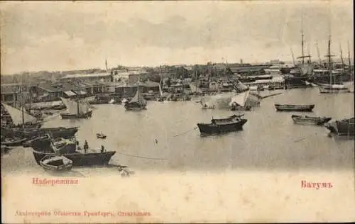Ak Batumi Georgien, Hafen, Boote