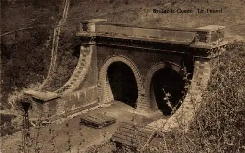 Ak Braine le Comte Wallonien Hennegau, Le Tunnel