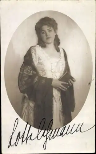 Ak Opernsängerin Lotte Lehmann, Autogramm